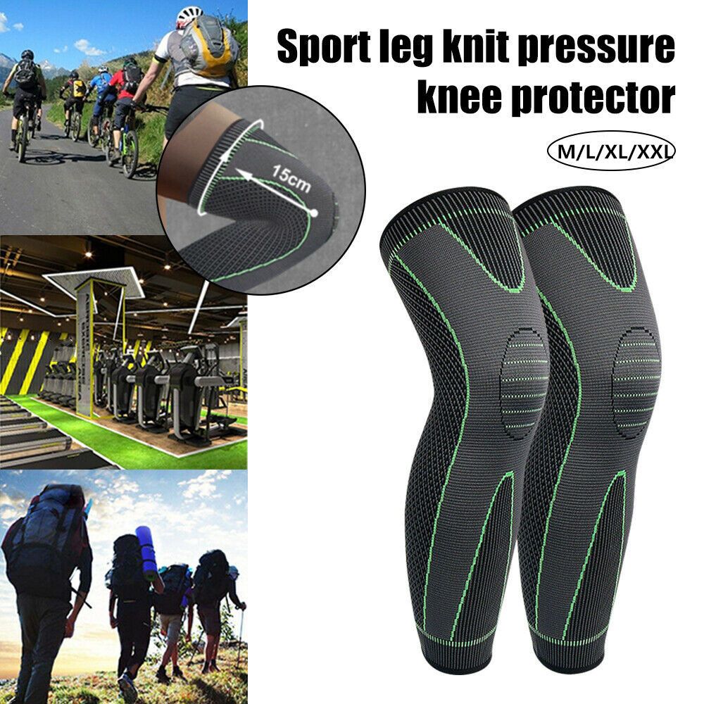 膝サポートブレース圧縮、長いフルレッグスリーブ、関節炎ランニ - Compression Sleeve Calf のレビューと価格